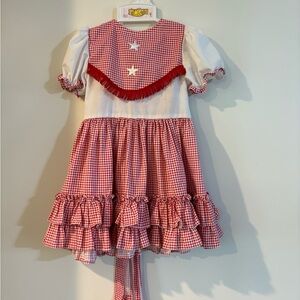 Red and White Gingham Kids Costume
